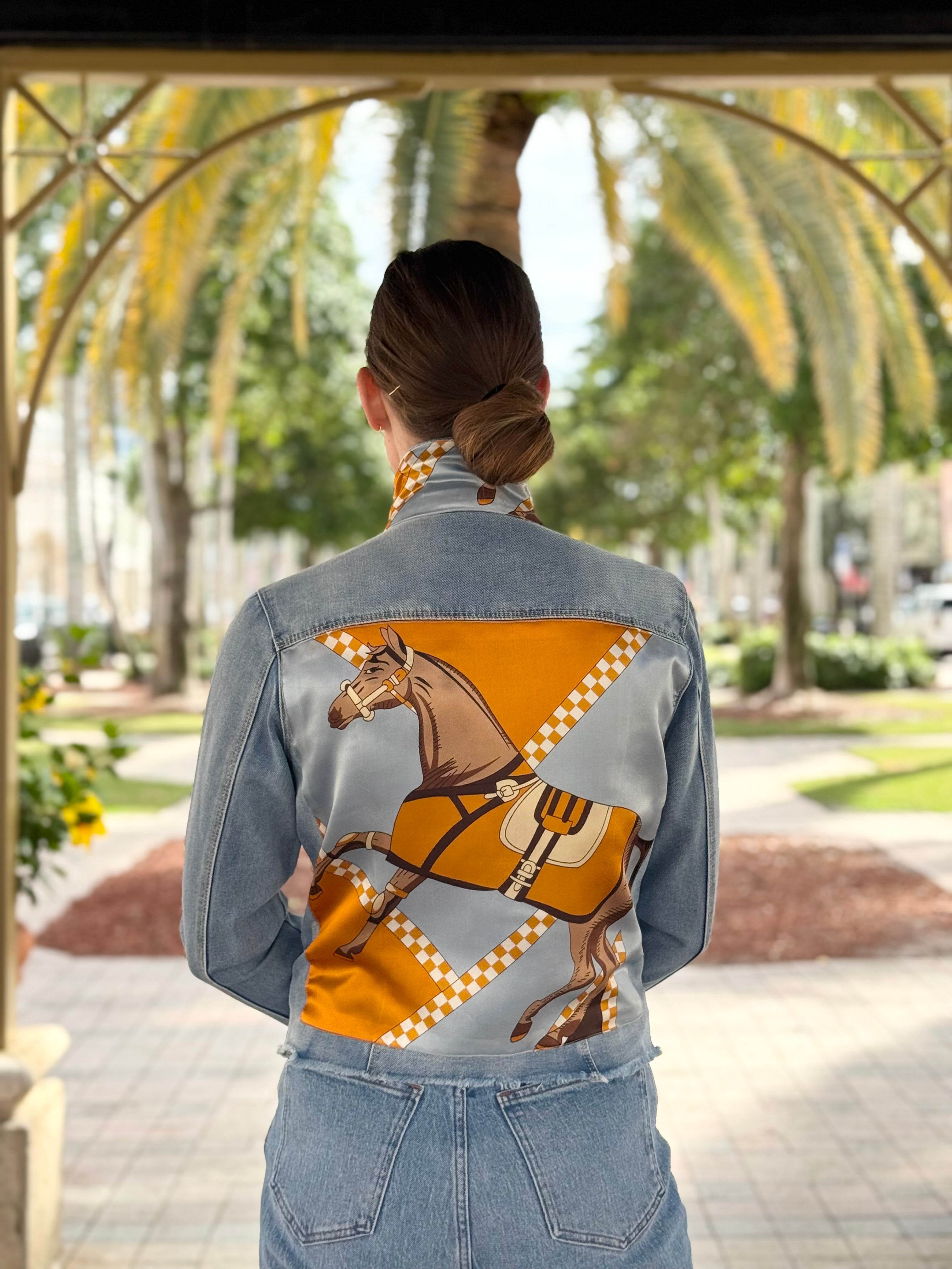 The Light Denim Jacket / Silk & Saddle - Back of the Bay Boutique