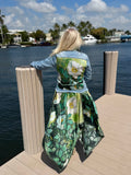 Silk Dress / White Blossom - Back of the Bay Boutique