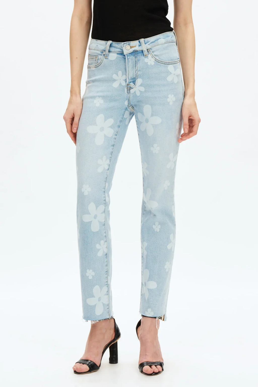 Mid Rise Straight Light Blue - Back of the Bay Boutique