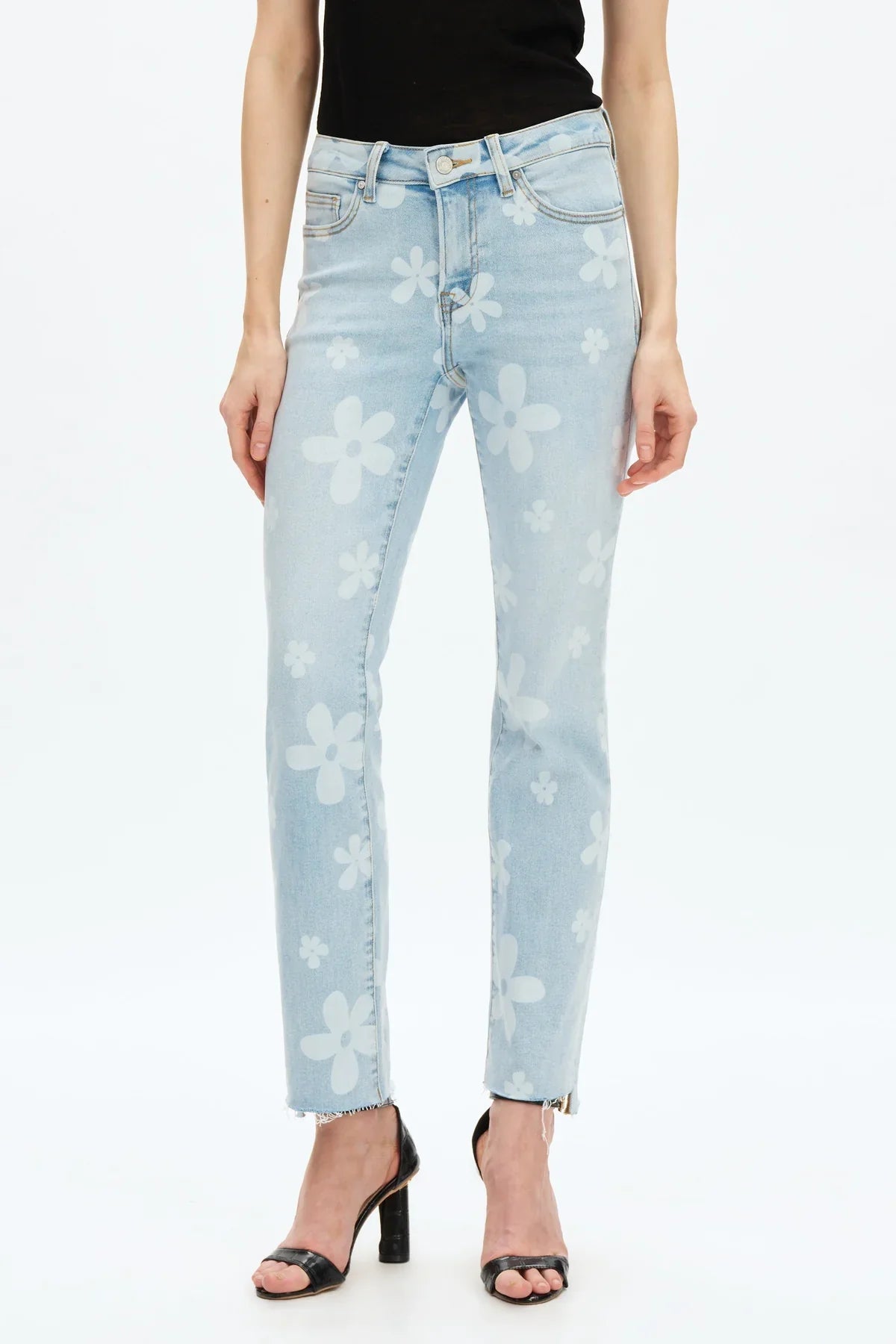 Mid Rise Straight Light Blue - Back of the Bay Boutique