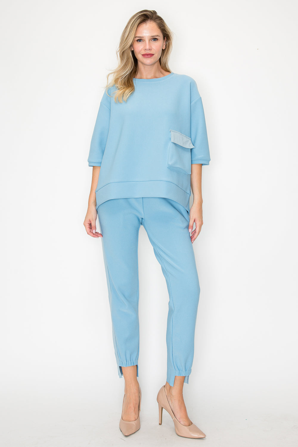 Karen Knit Crepe Top