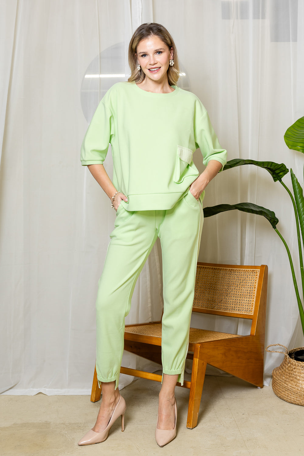 Katie Crepe Knit Pant - Light Colors