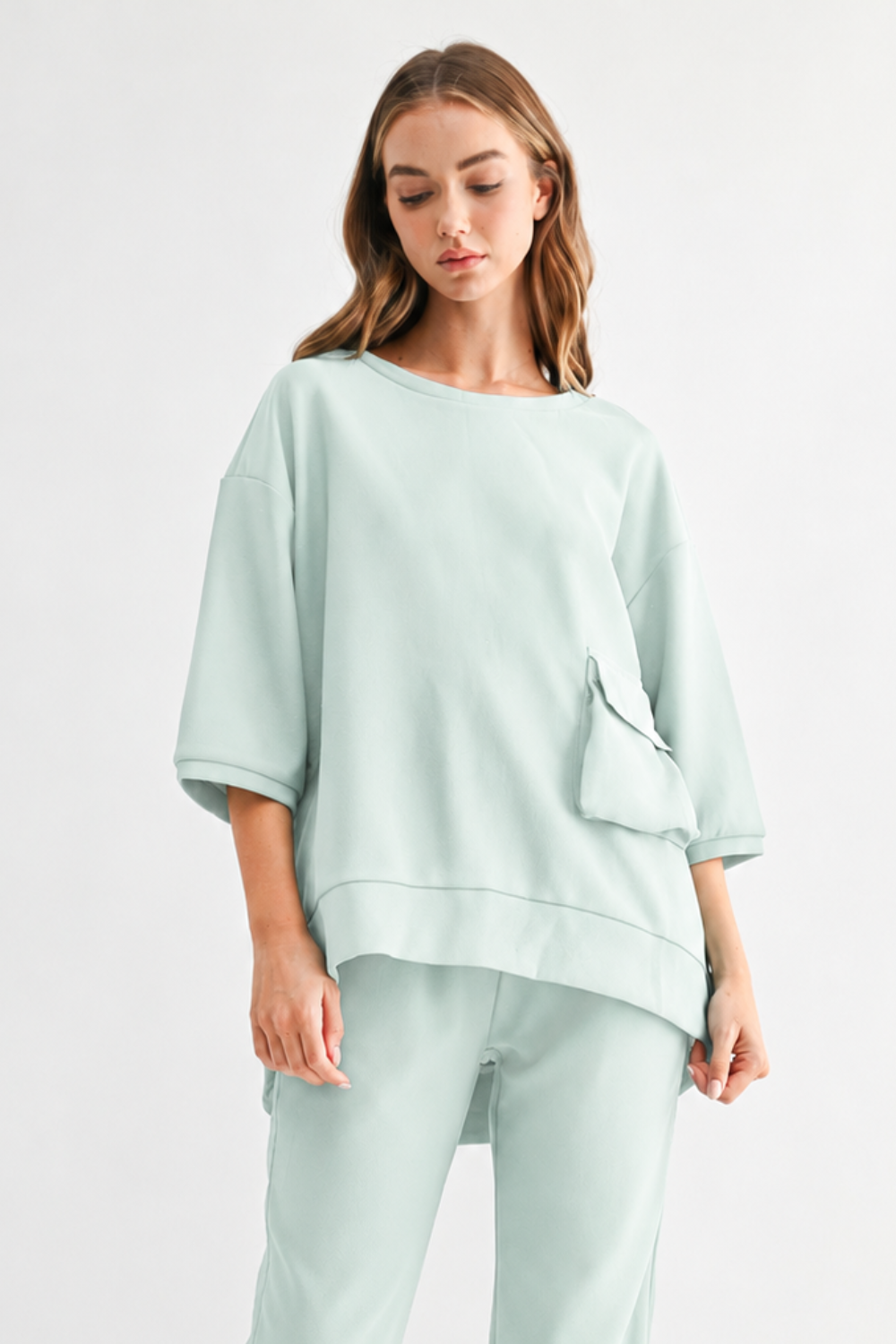 Karen Knit Crepe Top - Light Colors