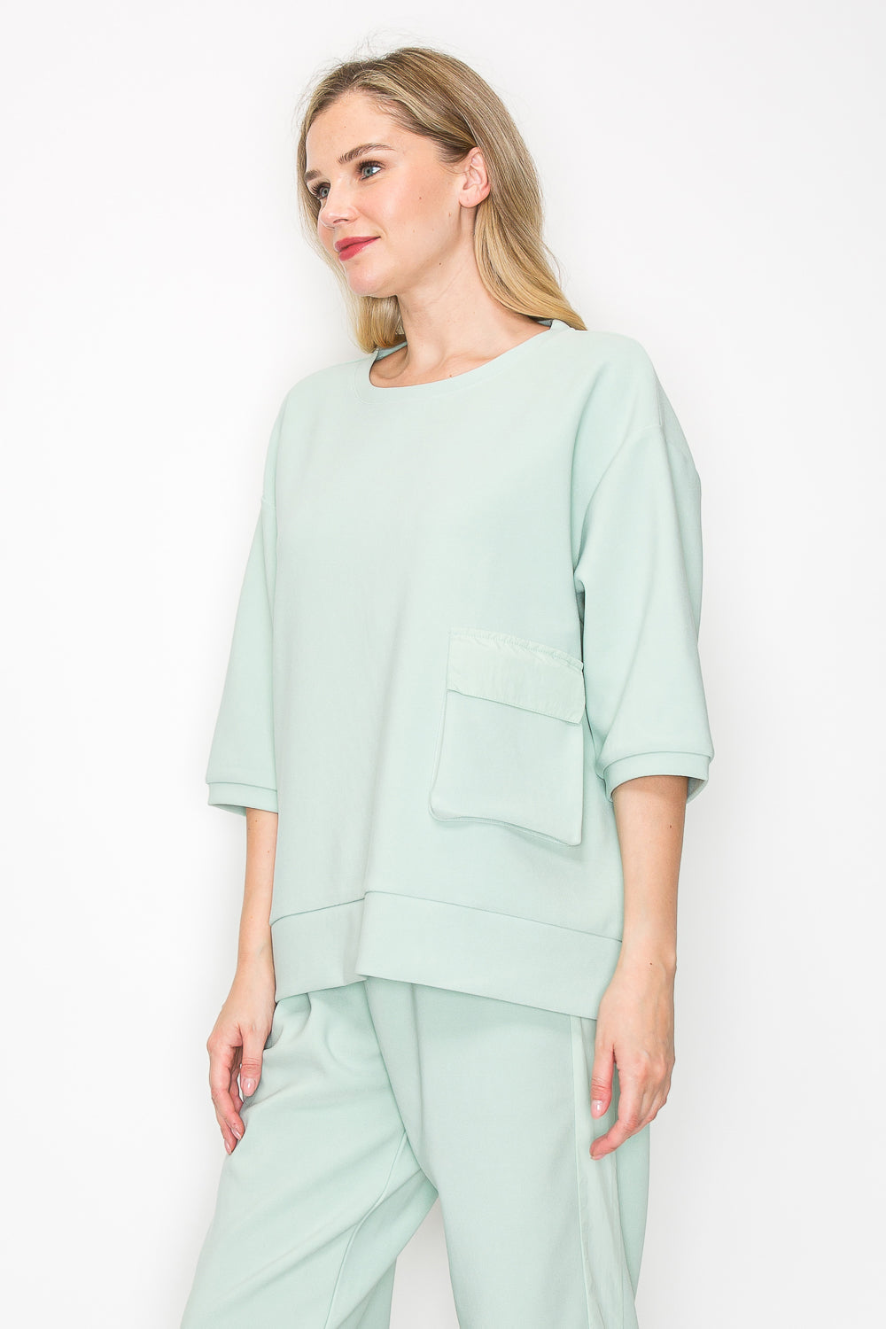 Karen Knit Crepe Top