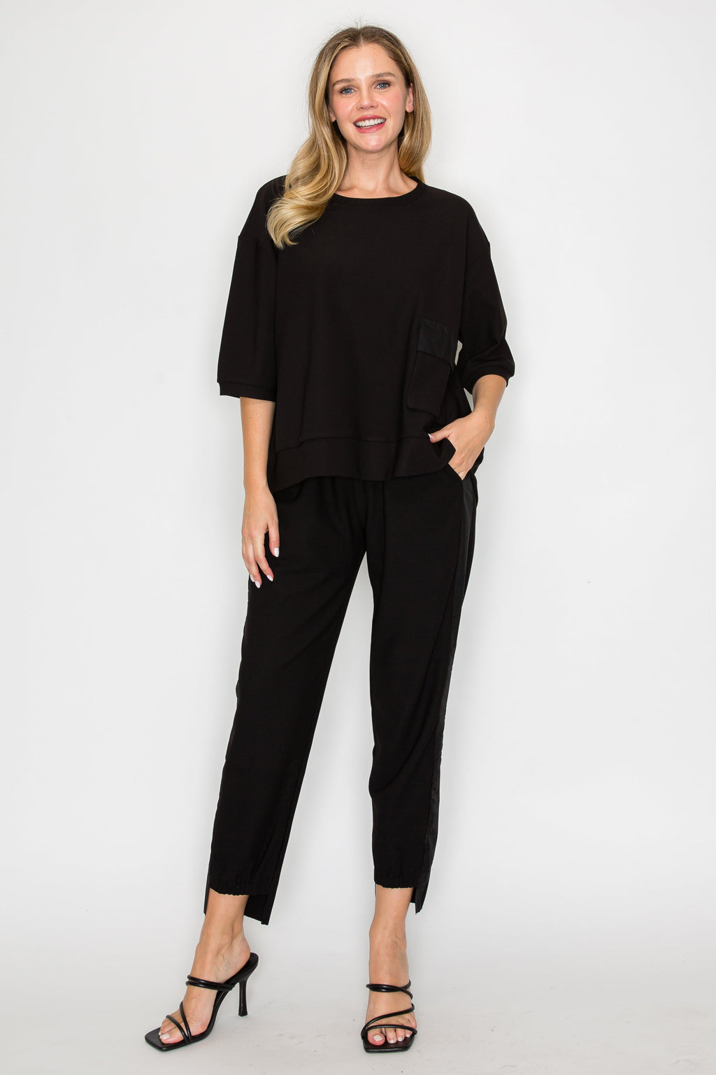 Katie Crepe Knit Pant - Dark Colors