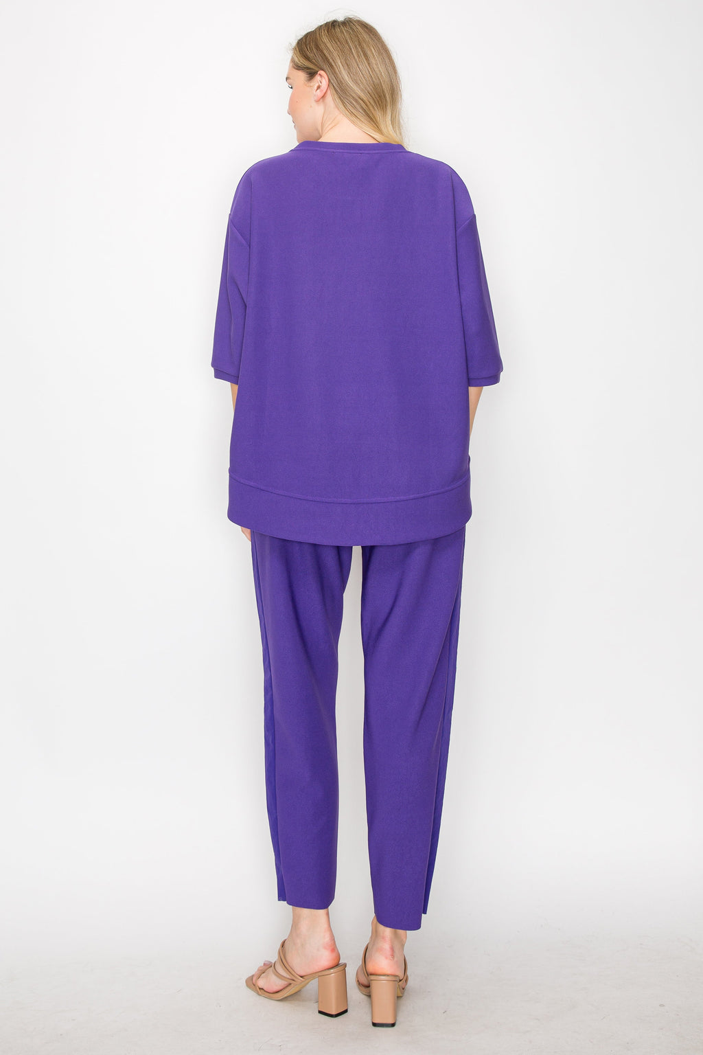 Karen Knit Crepe Top - Dark Colors