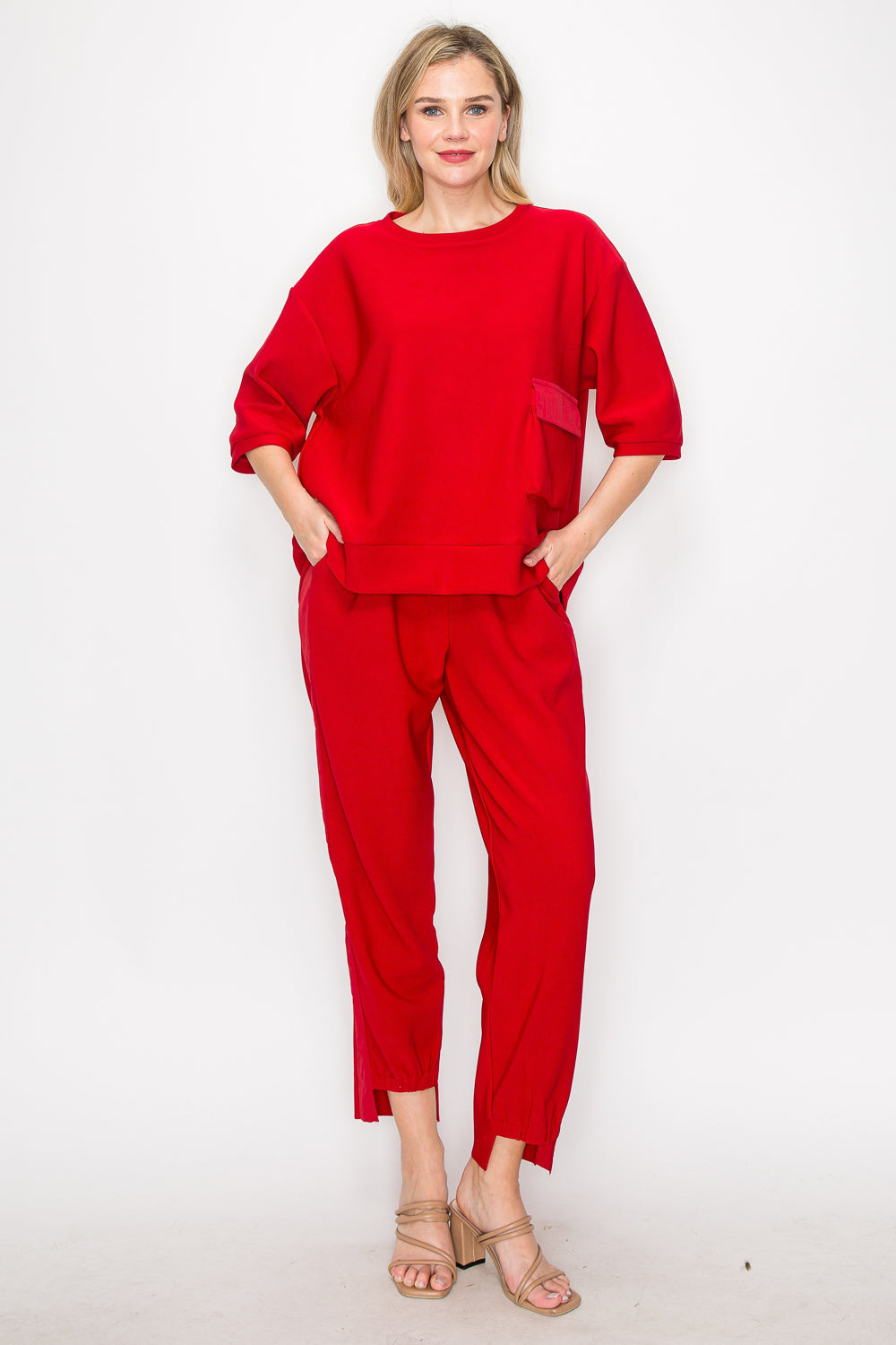 Karen Knit Crepe Top