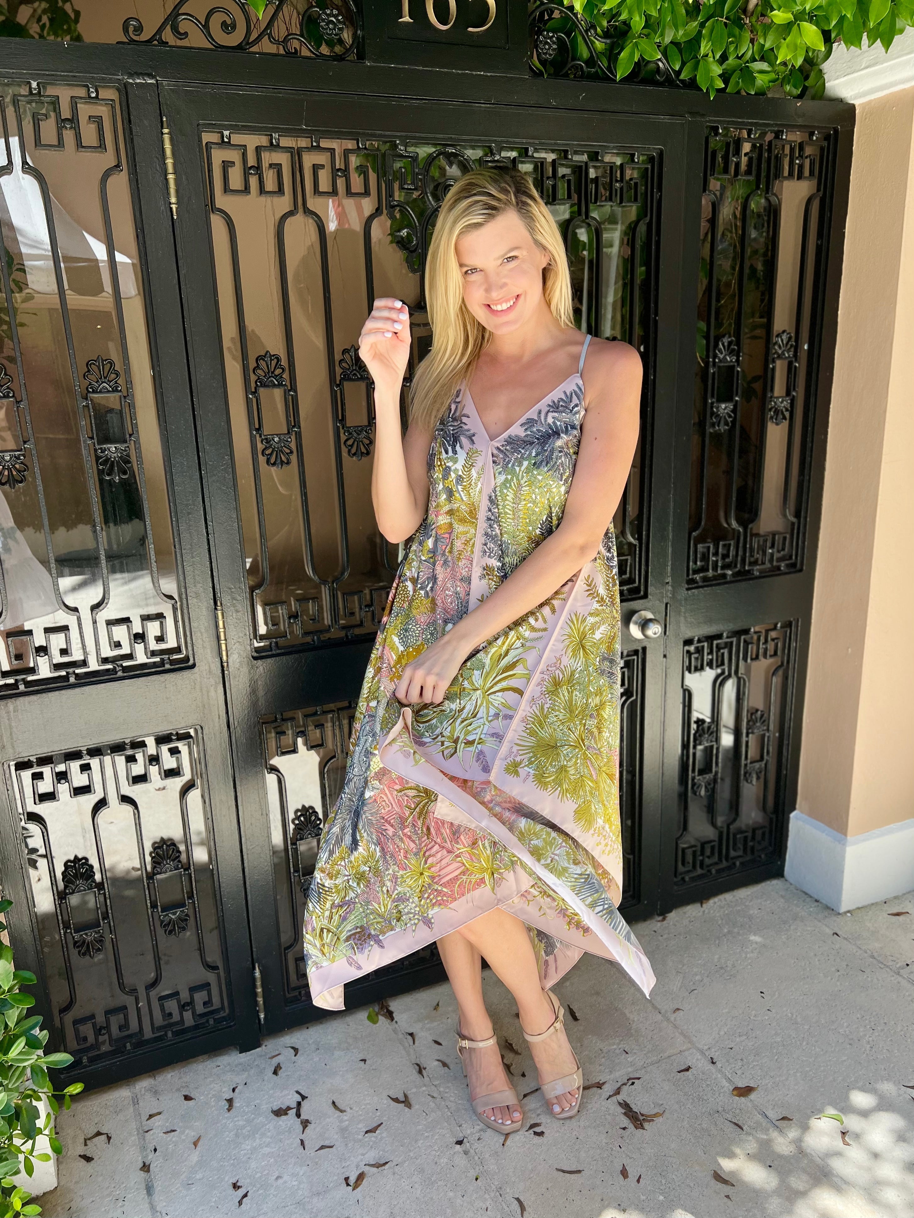 Silk Dress / Fall of Mauve - Back of the Bay Boutique