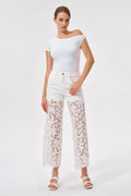 New York 30" Floral White