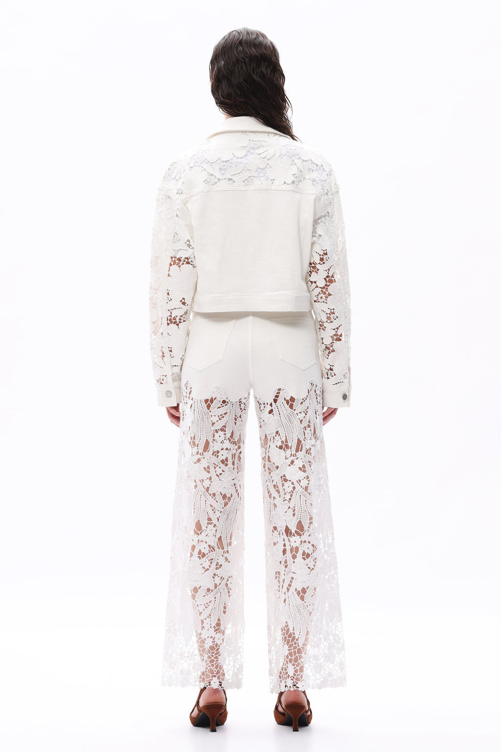 Brooklyn Loose Lace Jacket Alba - Back of the Bay Boutique
