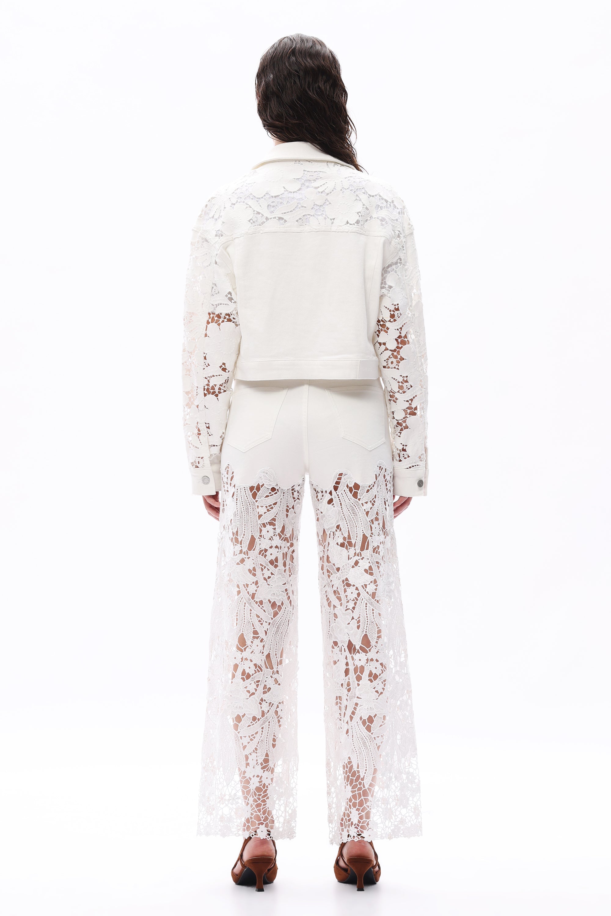Brooklyn Loose Lace Jacket Alba - Back of the Bay Boutique