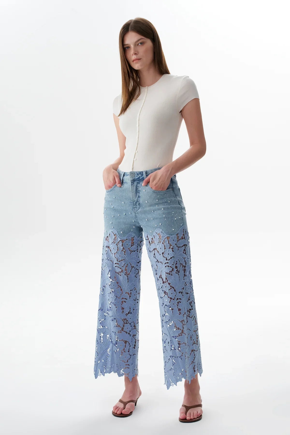 New York 30" Floral Blue