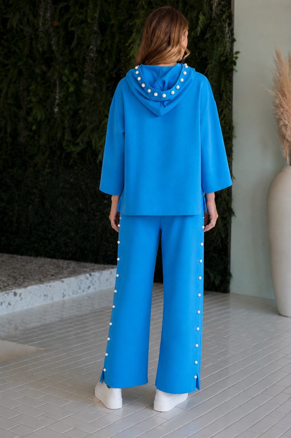 Farrah French Scuba Pearl Pant - Light Colors