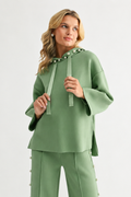 Francine French Scuba Pearl Hoodie - Light Colors