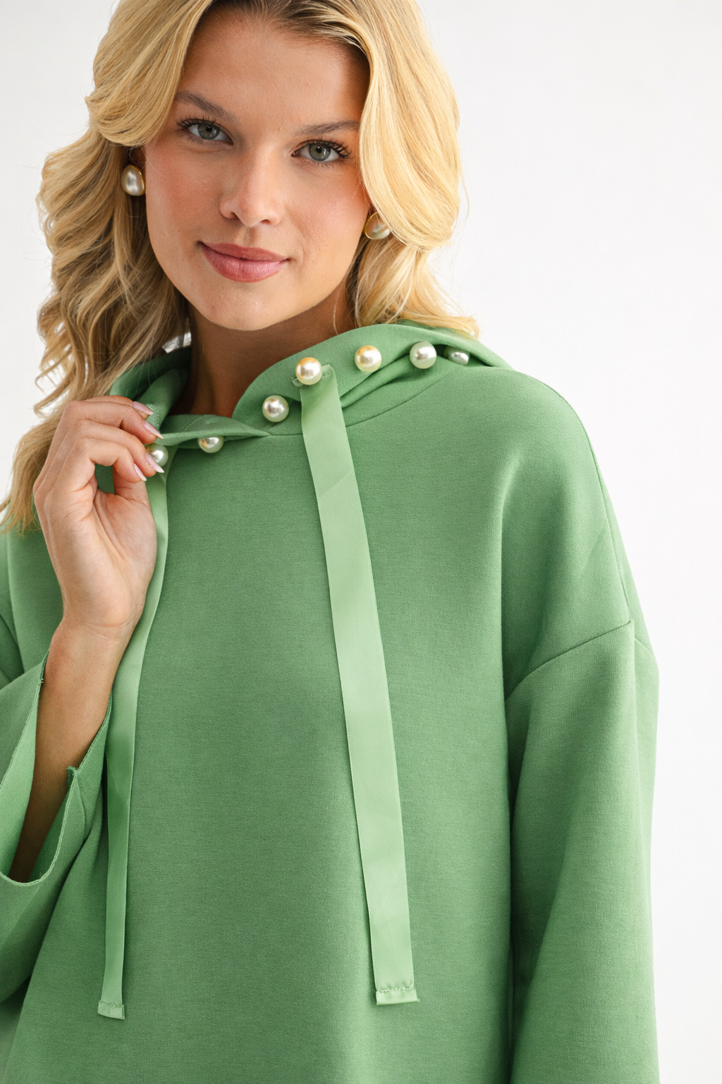 Francine French Scuba Pearl Hoodie - Light Colors