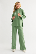 Farrah French Scuba Pearl Pant - Light Colors