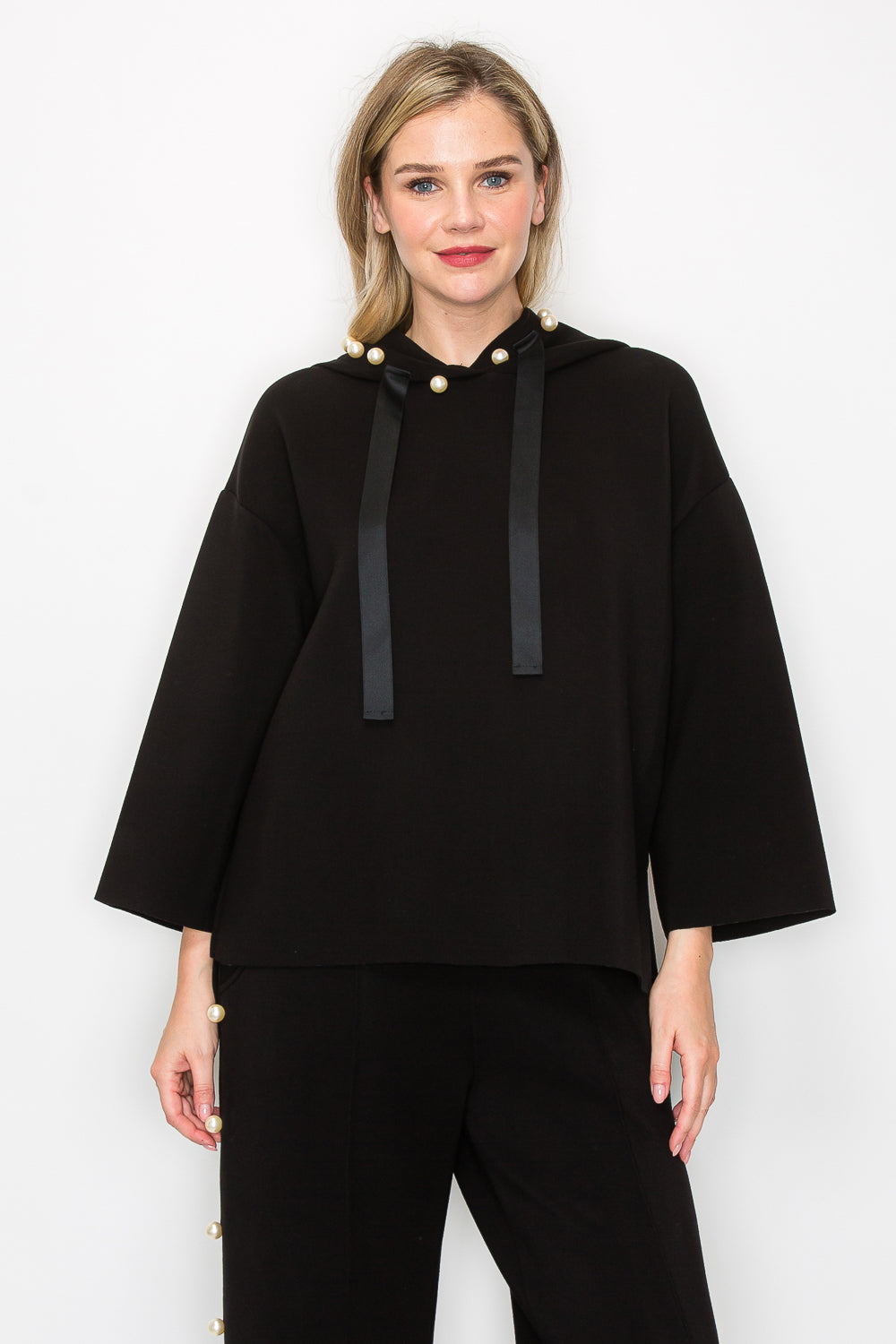 Francine French Scuba Pearl Hoodie - Dark Colors
