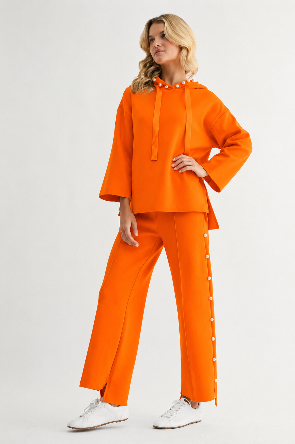 Farrah French Scuba Pearl Pant - Light Colors
