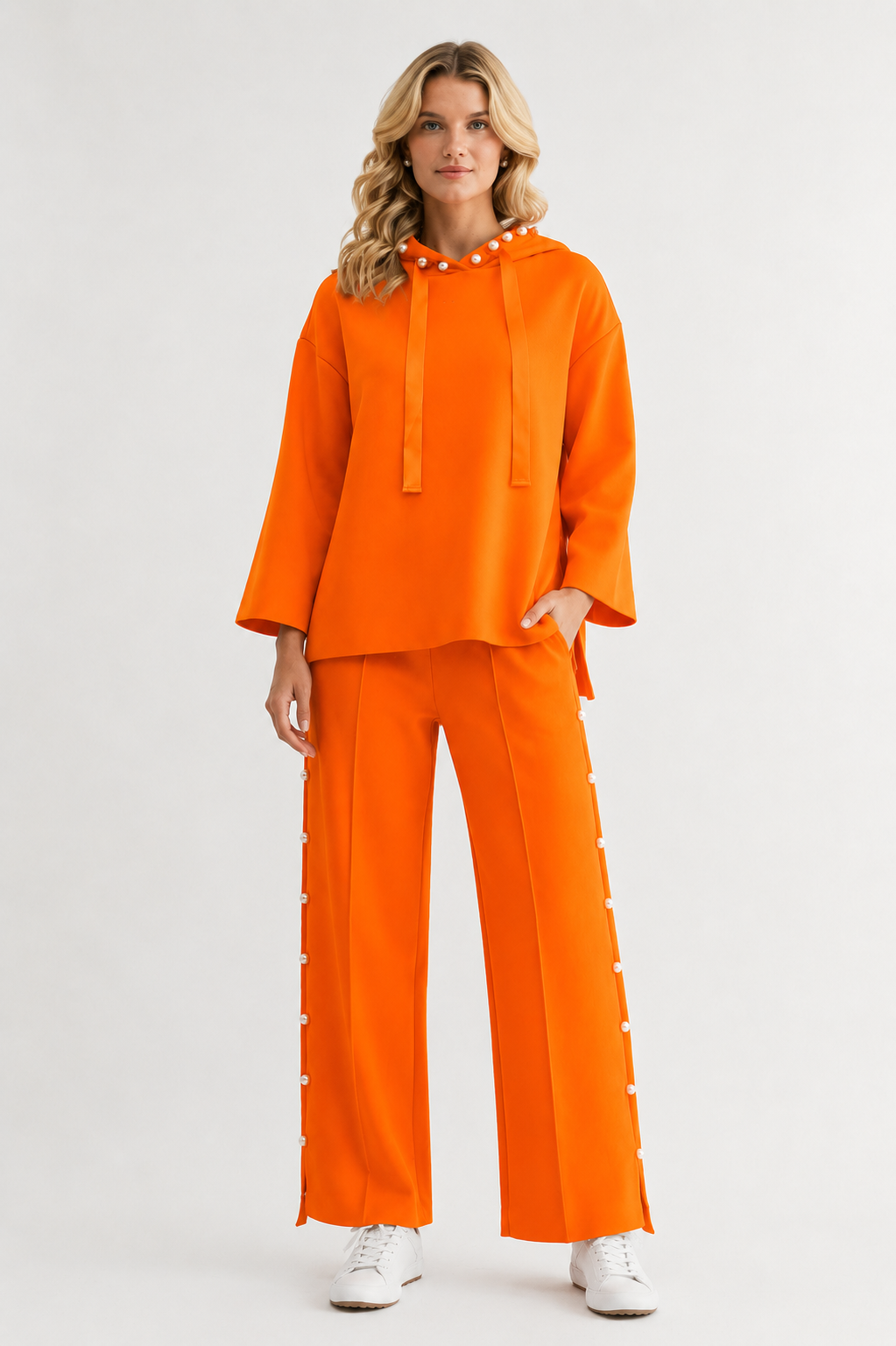Farrah French Scuba Pearl Pant - Light Colors