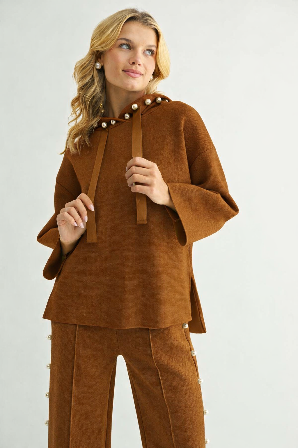 Francine French Scuba Pearl Hoodie - Dark Colors