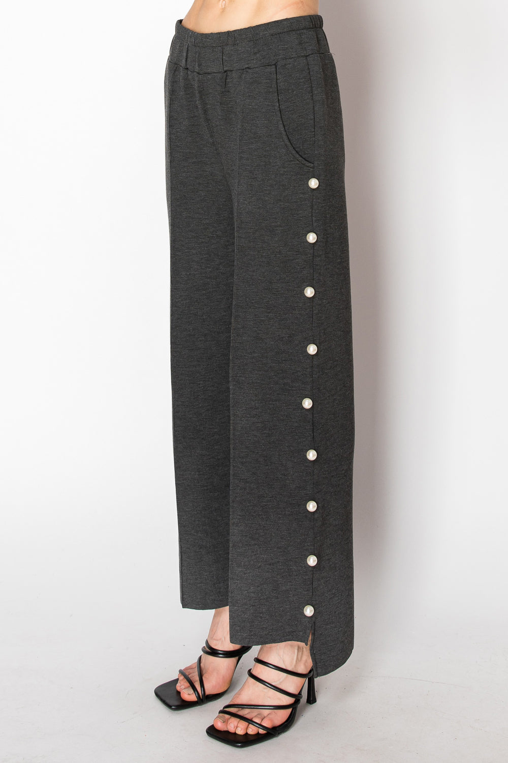 Farrah French Scuba Pearl Pant - Dark Colors