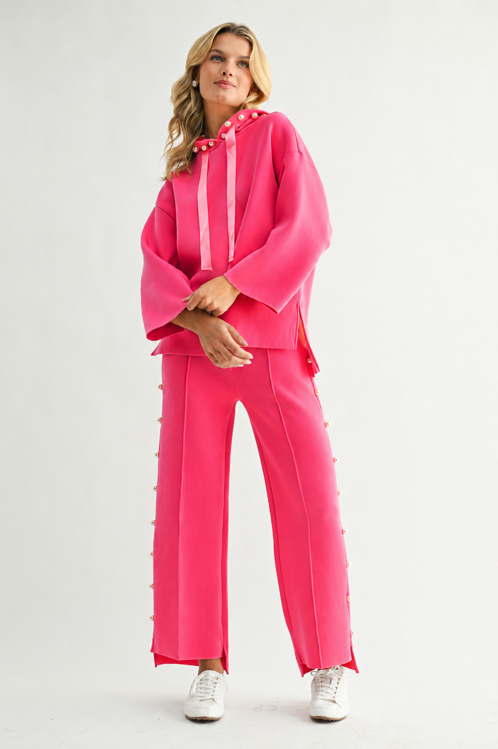 Farrah French Scuba Pearl Pant - Light Colors