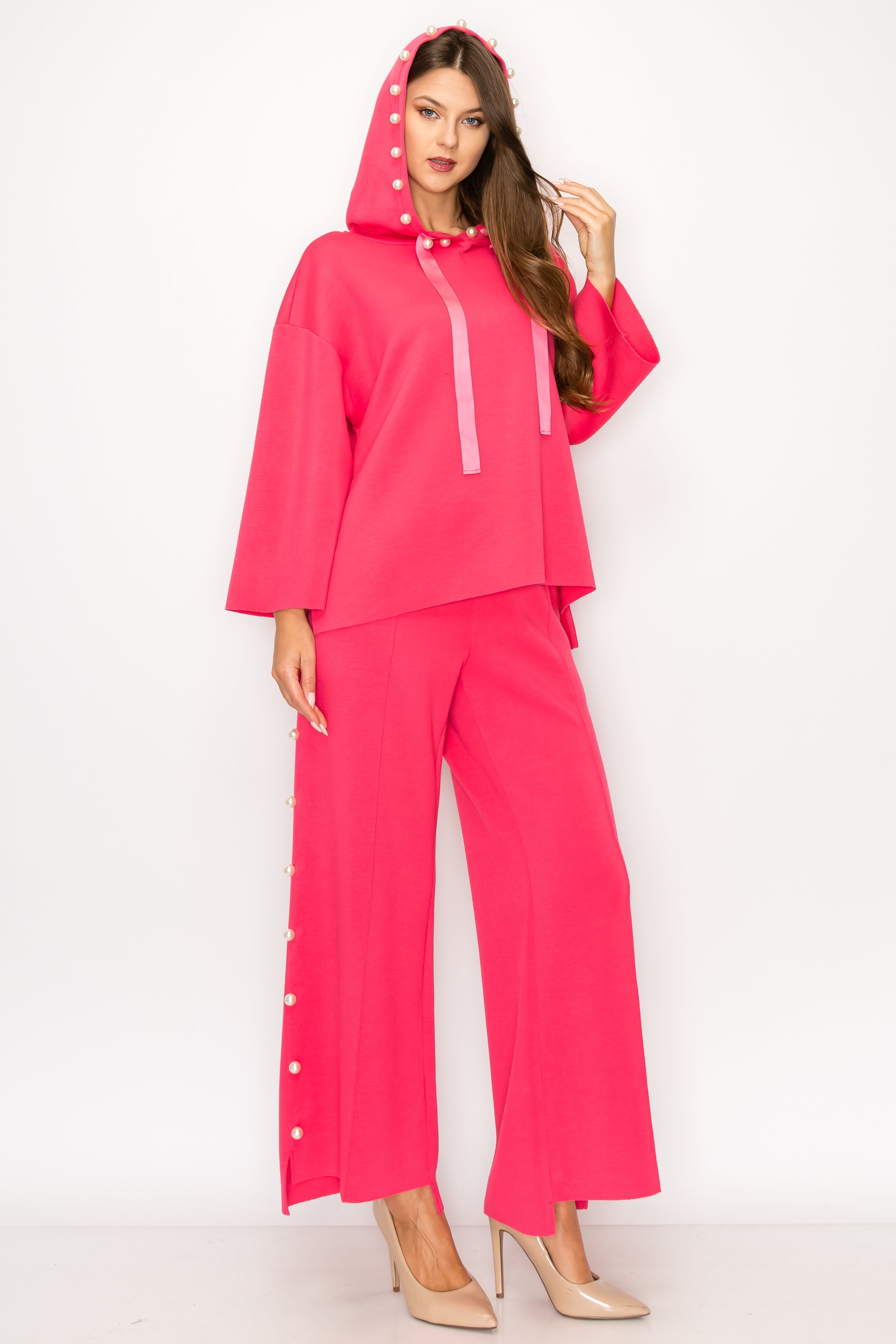 Farrah French Scuba Pearl Pant - Light Colors