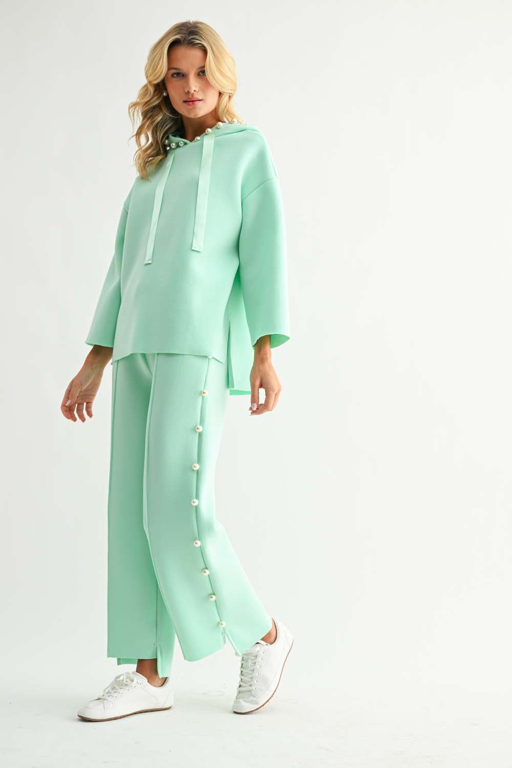 Farrah French Scuba Pearl Pant - Light Colors