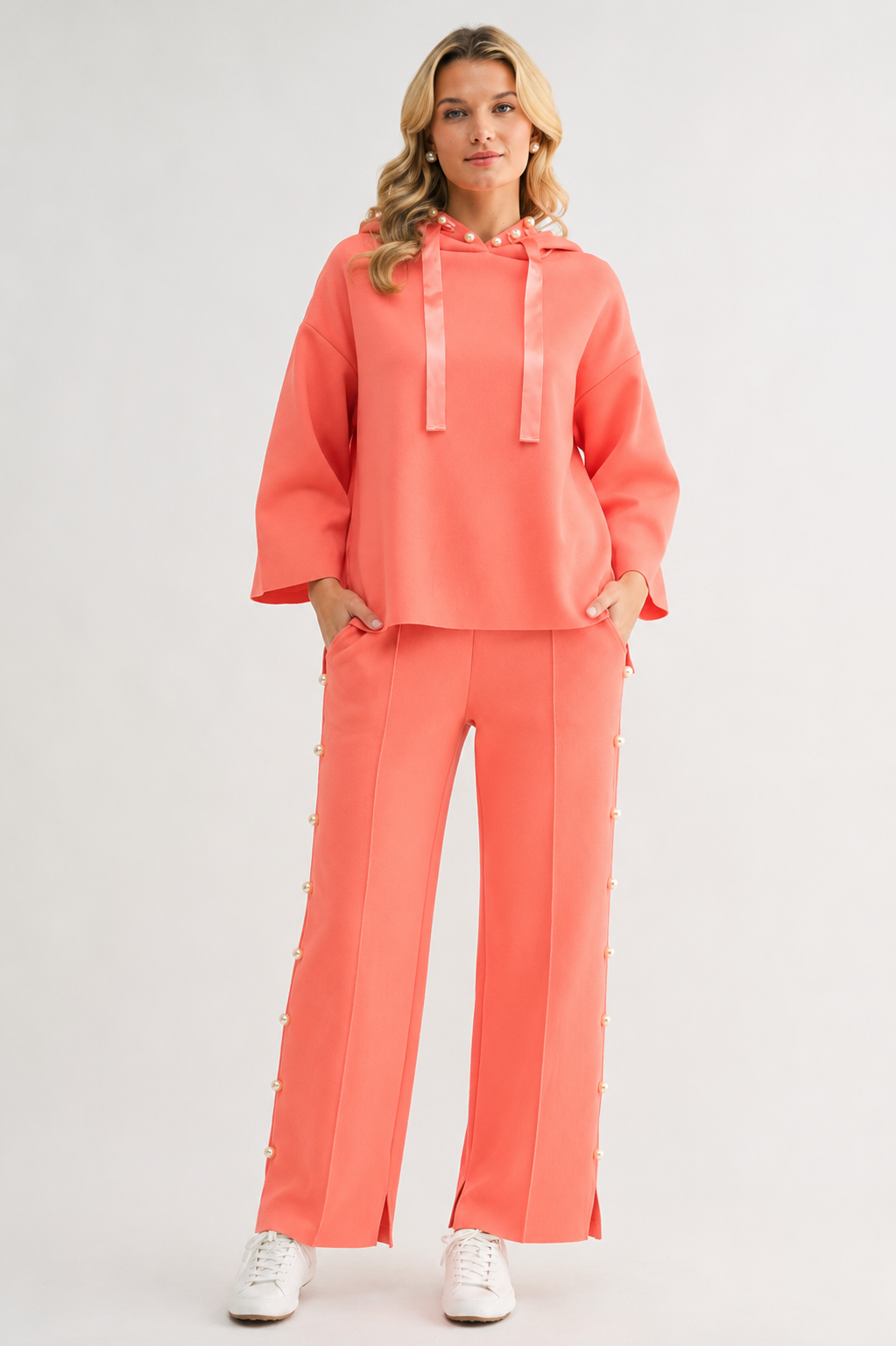 Farrah French Scuba Pearl Pant - Light Colors