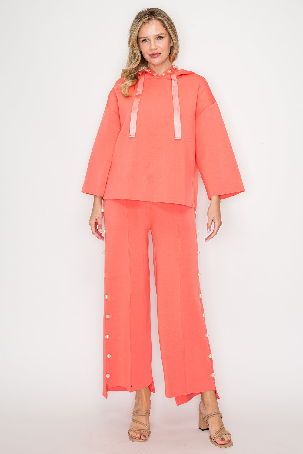 Farrah French Scuba Pearl Pant - Light Colors