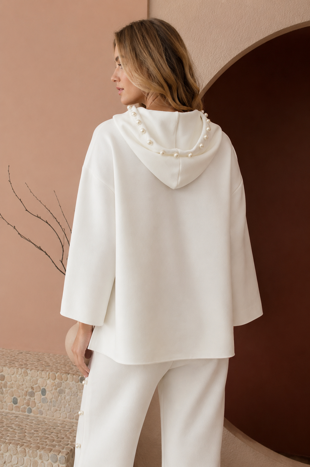 Francine French Scuba Pearl Hoodie - Light Colors