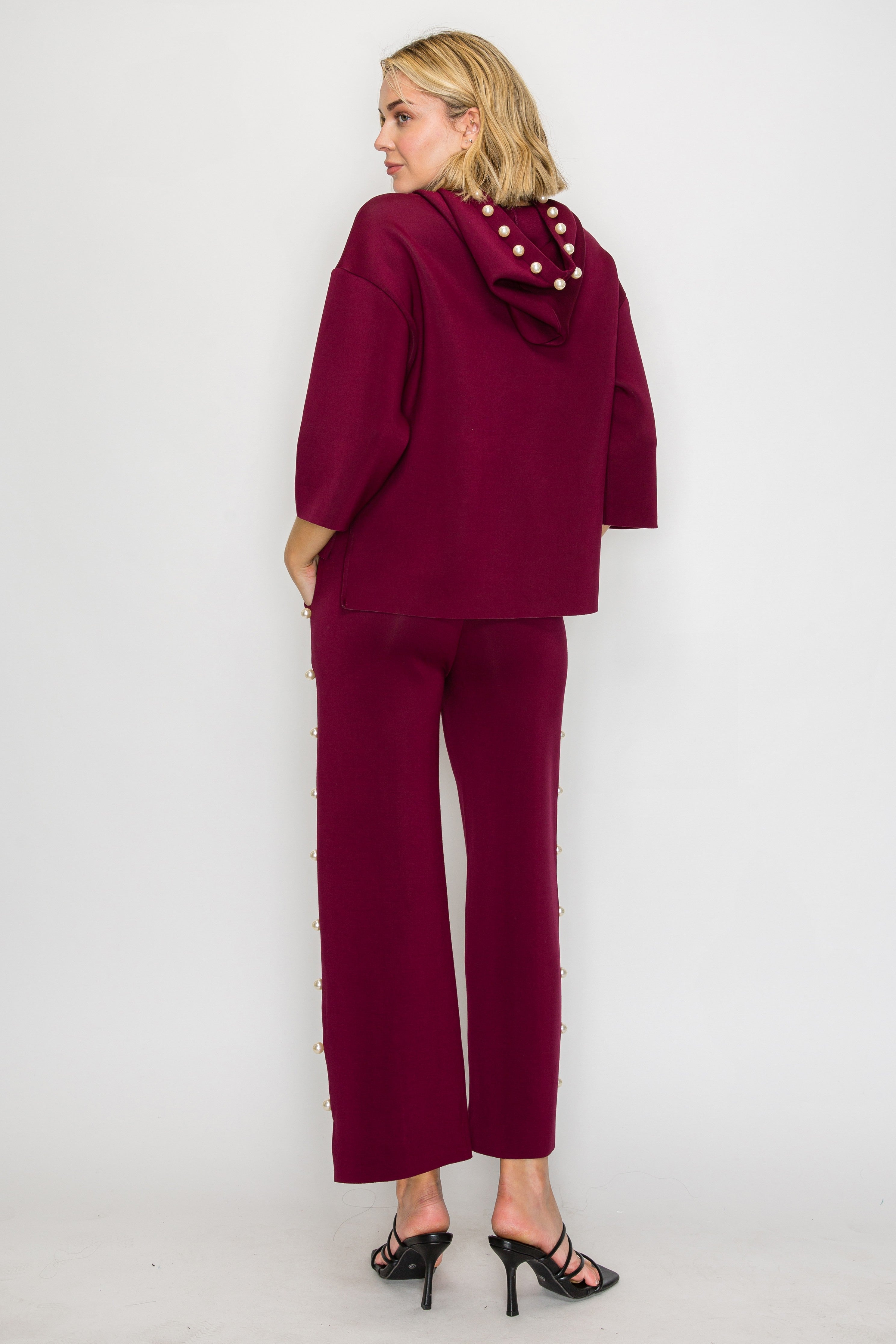 Francine French Scuba Pearl Hoodie - Dark Colors