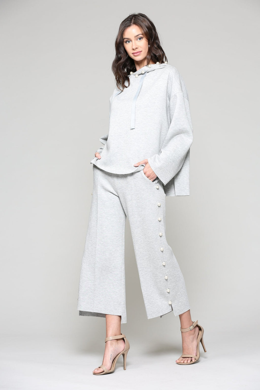 Francine French Scuba Pearl Hoodie - Light Colors