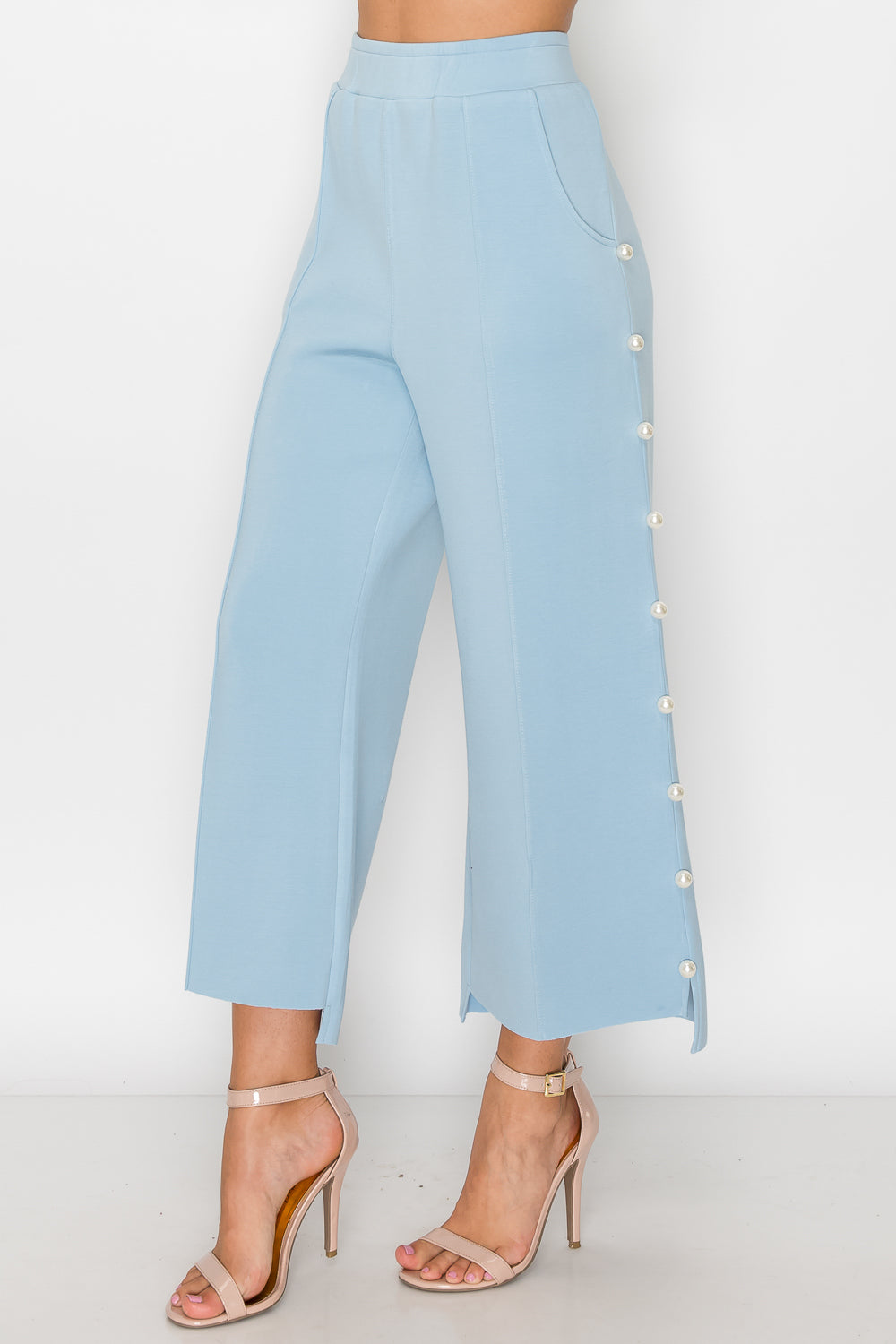 Farrah French Scuba Pearl Pant - Light Colors
