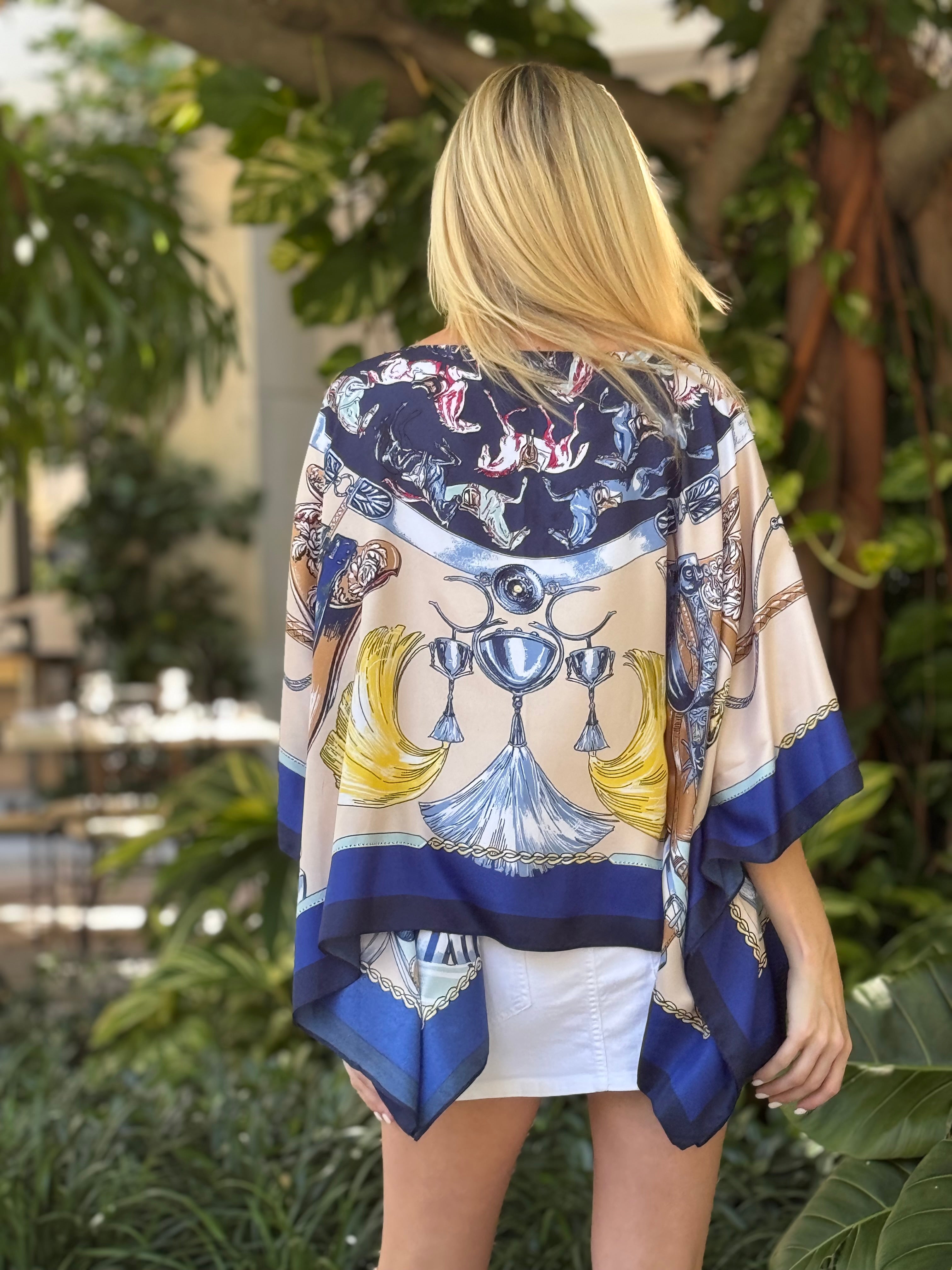 Tunic / Horsing Around - Navy - Back of the Bay Boutique