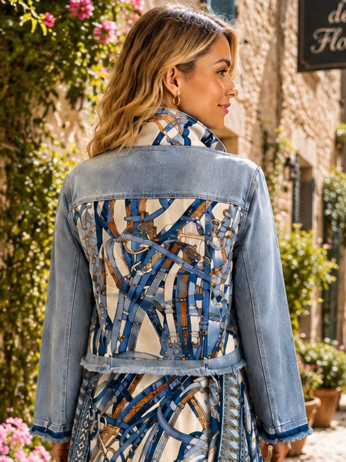 The Light Denim Jacket / Blue Buckles & Straps