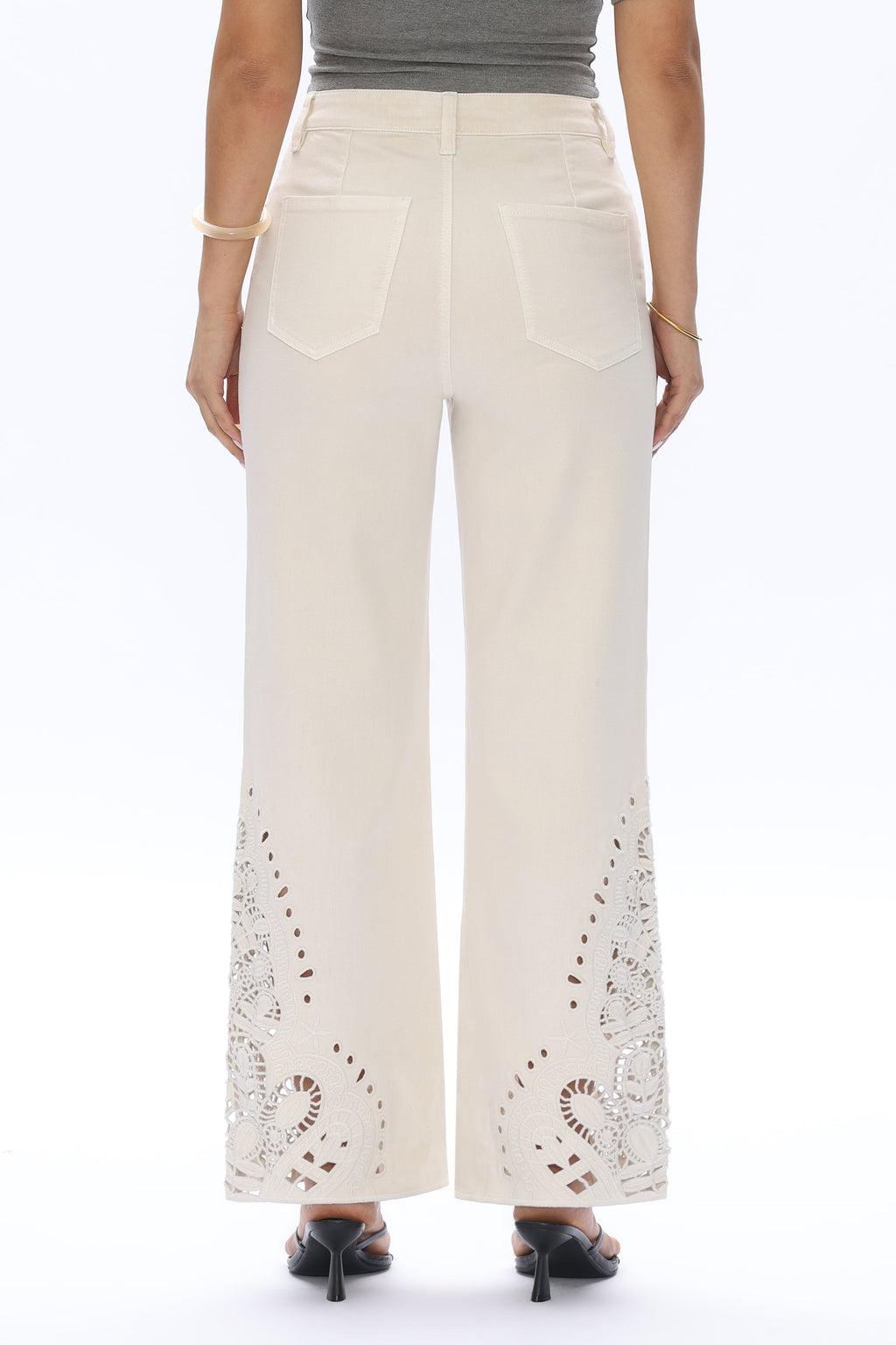 Paris High Rise Straight Off White - Back of the Bay Boutique