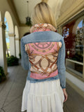 The Light Denim Jacket / Pink Stirrup - Back of the Bay Boutique