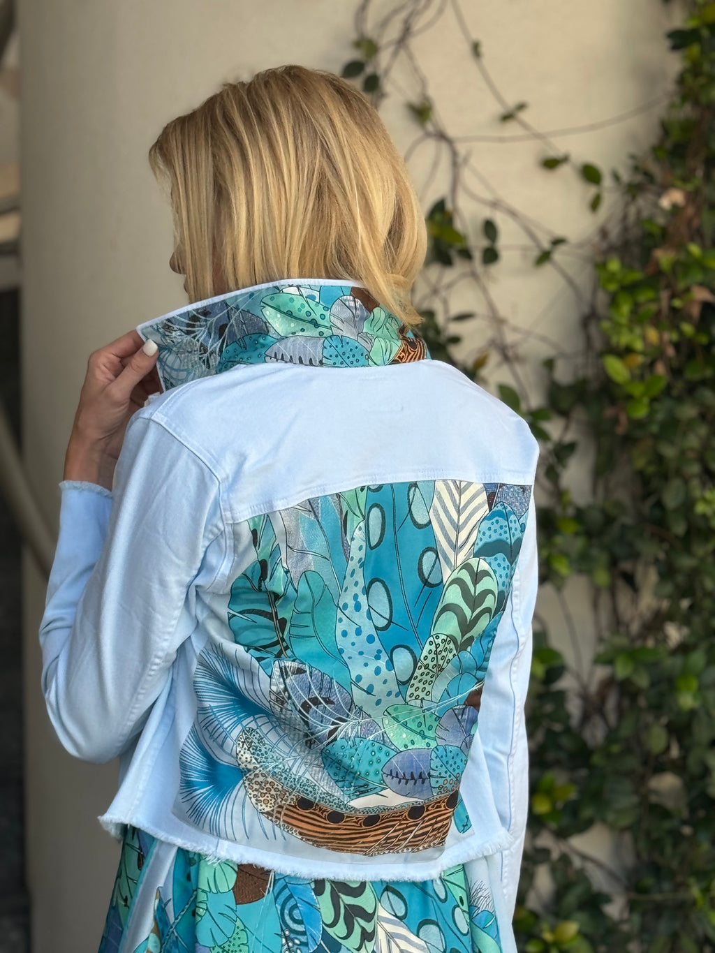 The Nantucket Breeze Denim Jacket / Sky Blue - Back of the Bay Boutique