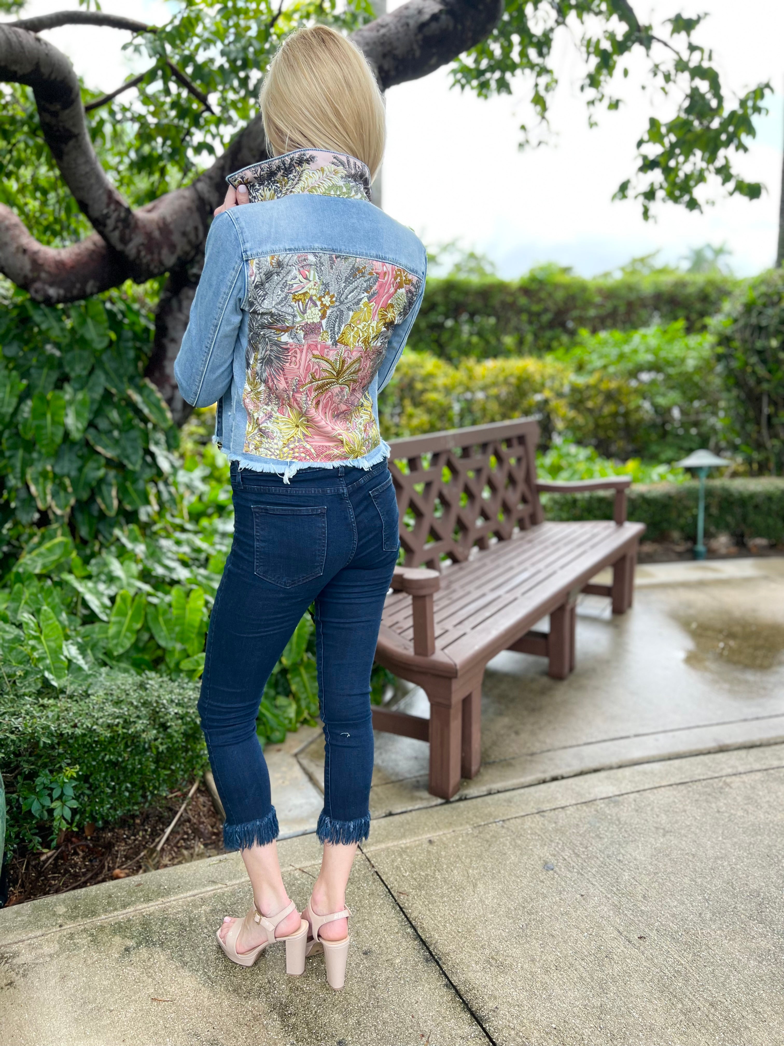 The Light Denim Jacket / Fall of Mauve - Back of the Bay Boutique