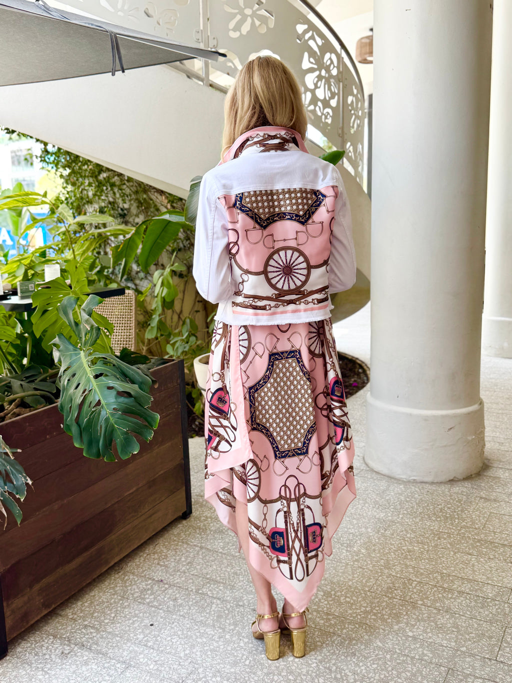 Silk Dress / Blush Bit - Back of the Bay Boutique