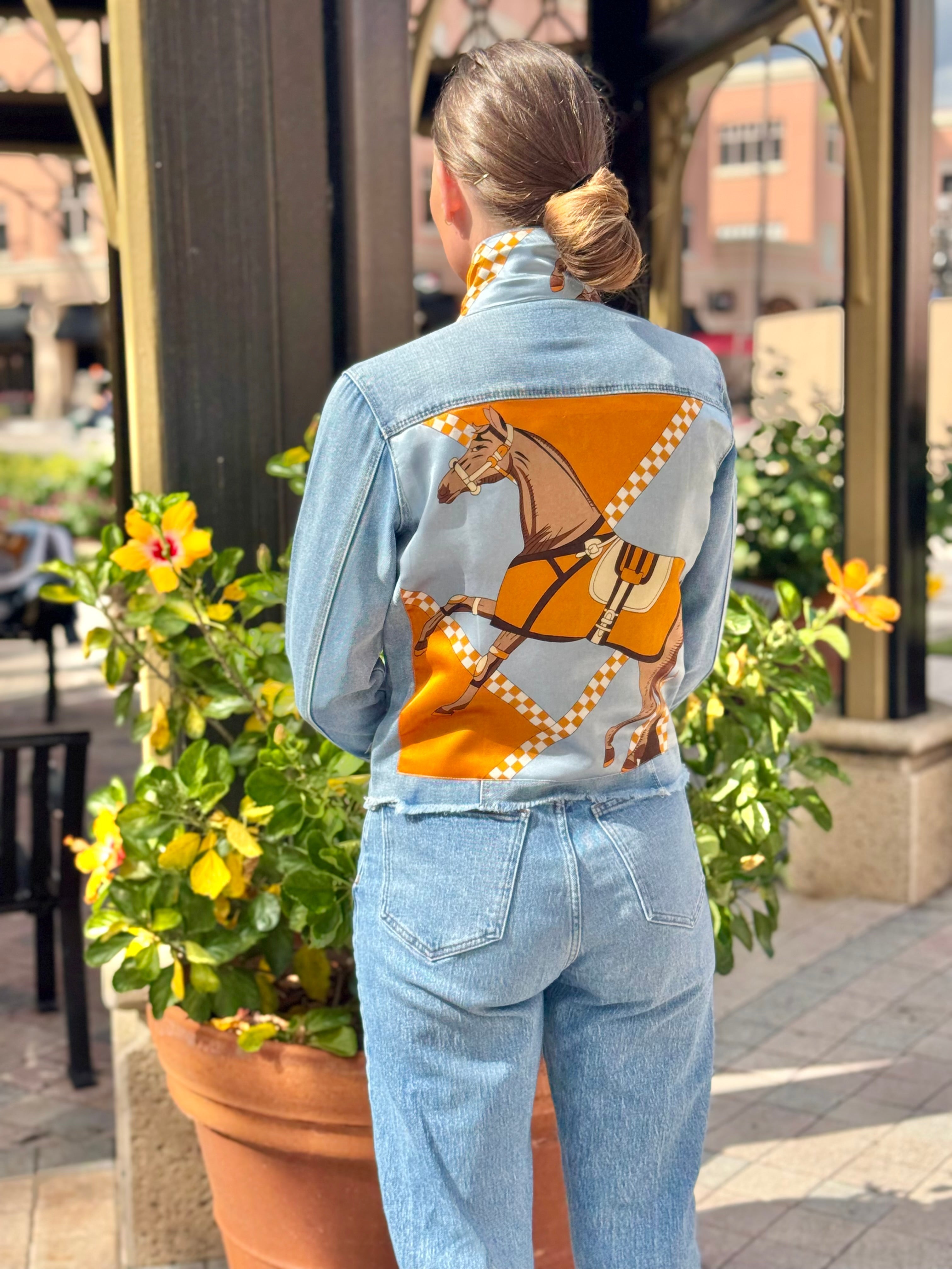 The Light Denim Jacket / Silk & Saddle - Back of the Bay Boutique