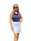 Pull - on Zip Skort with UPF50+ White - Back of the Bay Boutique