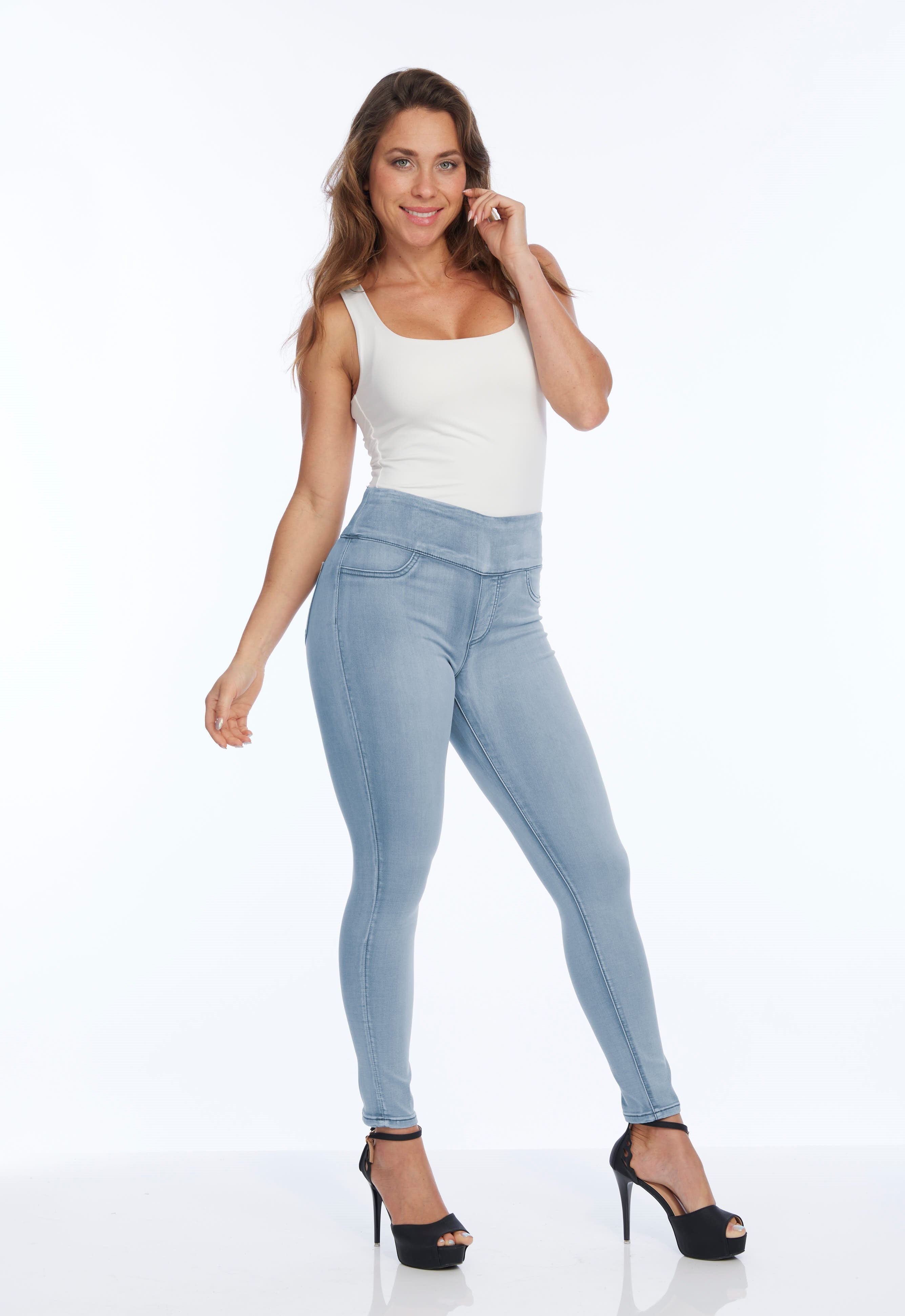 Jane Stretchy Skinny Denim Jean Vintage Denim - Back of the Bay Boutique