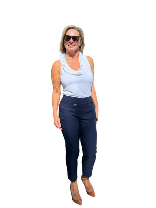 Contemporary Pull - on Capri Navy - Back of the Bay Boutique