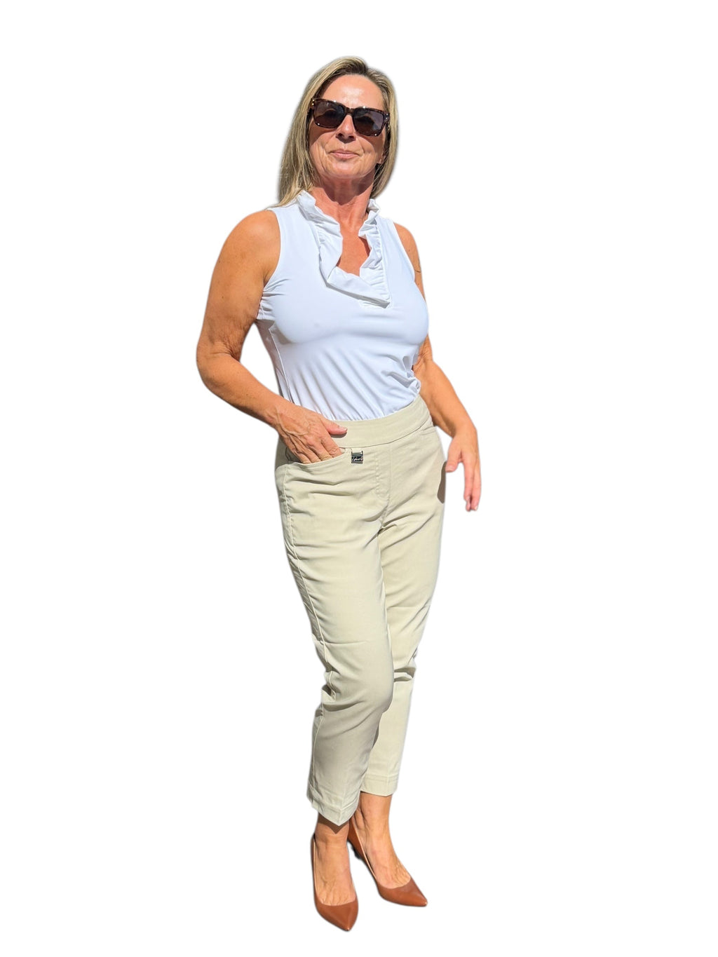 Contemporary Pull - on Capri Stone - Back of the Bay Boutique