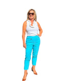 Contemporary Pull - on Capri Clear Turquoise - Back of the Bay Boutique