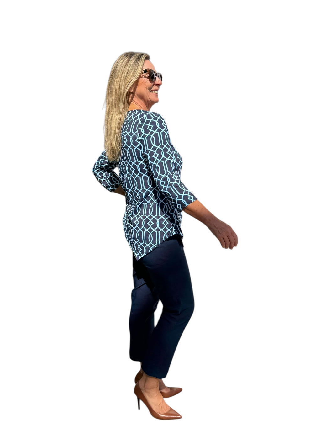 Contemporary Pull - on Capri Navy - Back of the Bay Boutique