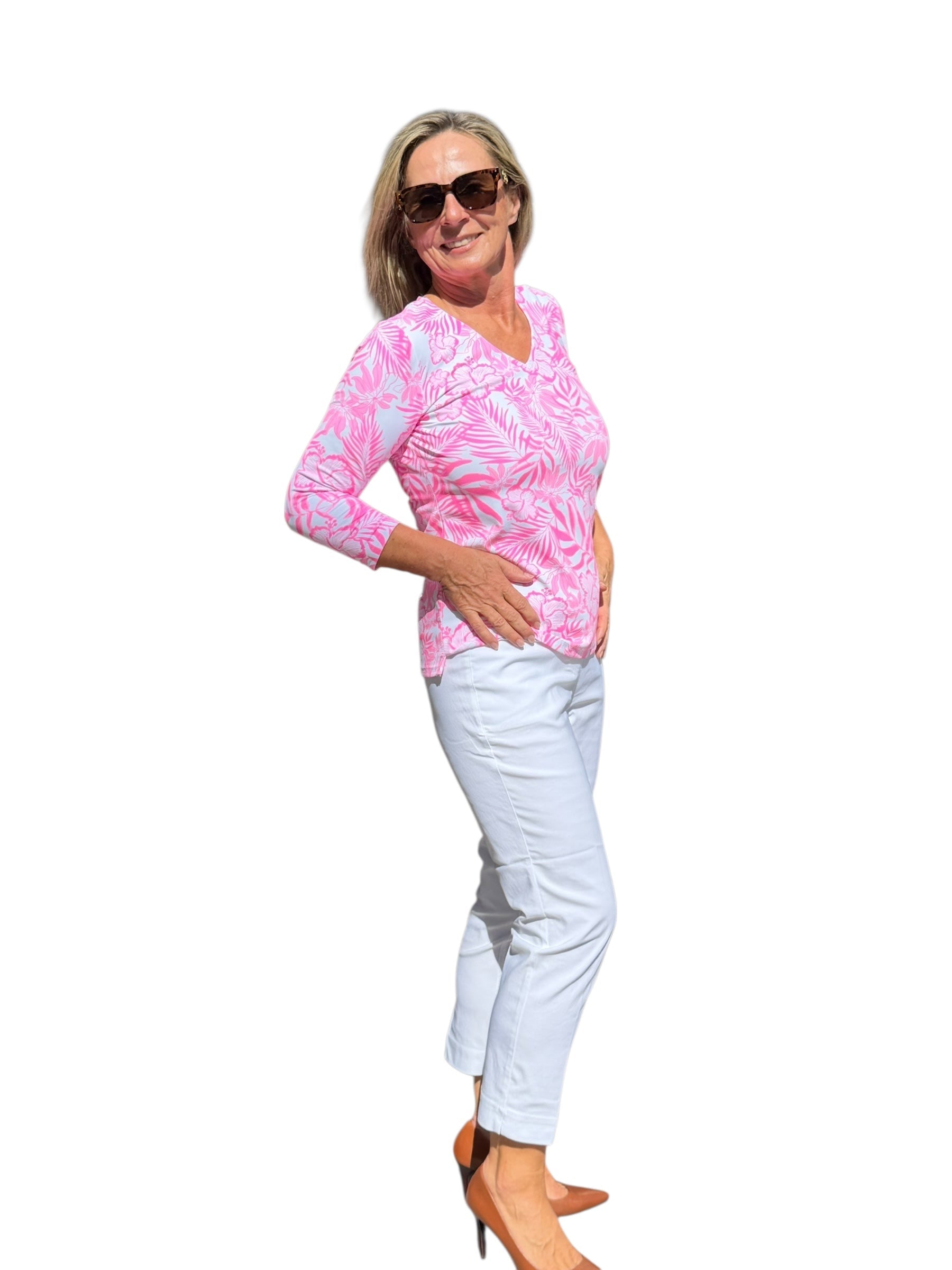 Contemporary Pull - on Capri White - Back of the Bay Boutique