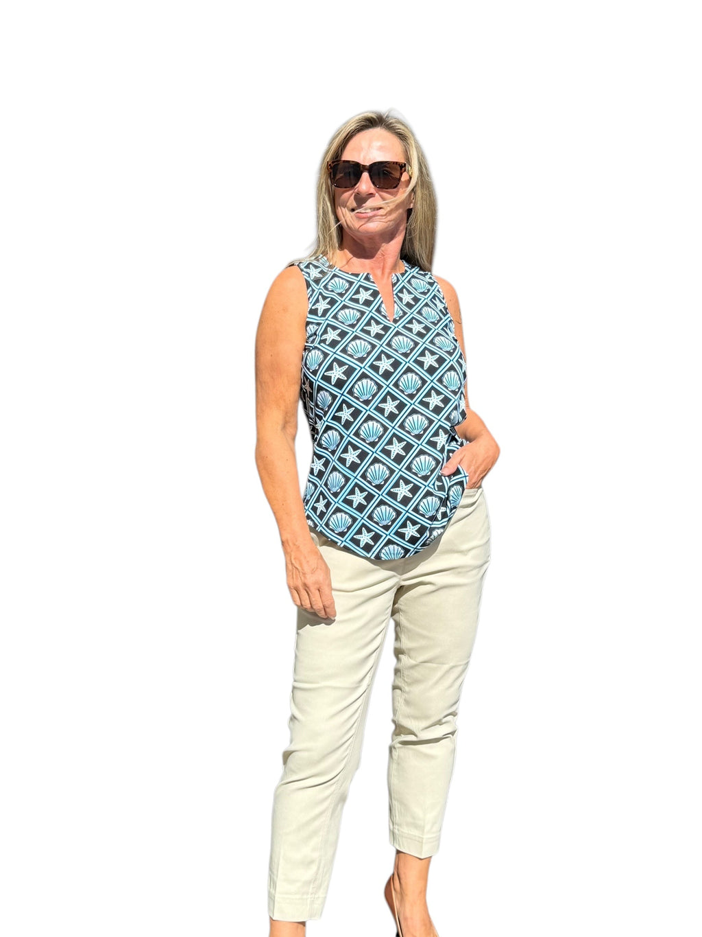 Contemporary Pull - on Capri Stone - Back of the Bay Boutique